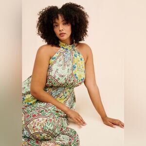 Anthropologie The Somerset Maxi Dress: Halter Edition NWT Large